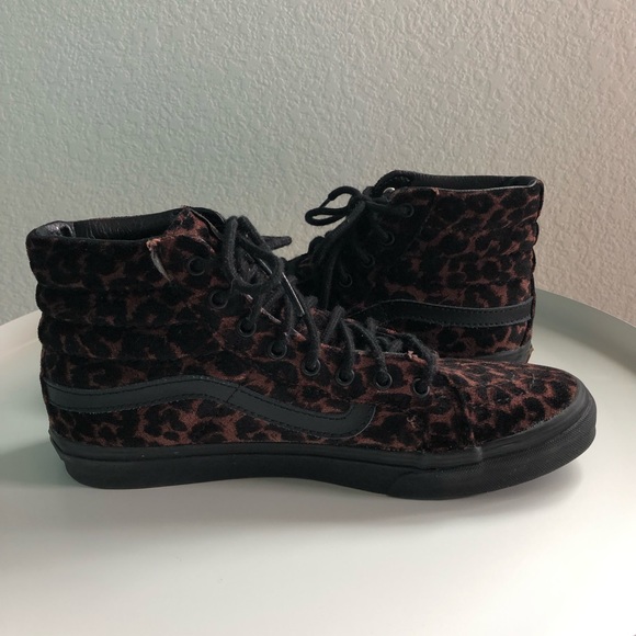 velvet leopard vans